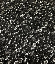 Гипюр-кружево цветок черный