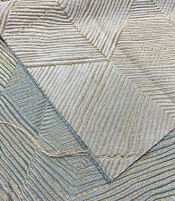 Жаккард геометрия гр.голубой\золото